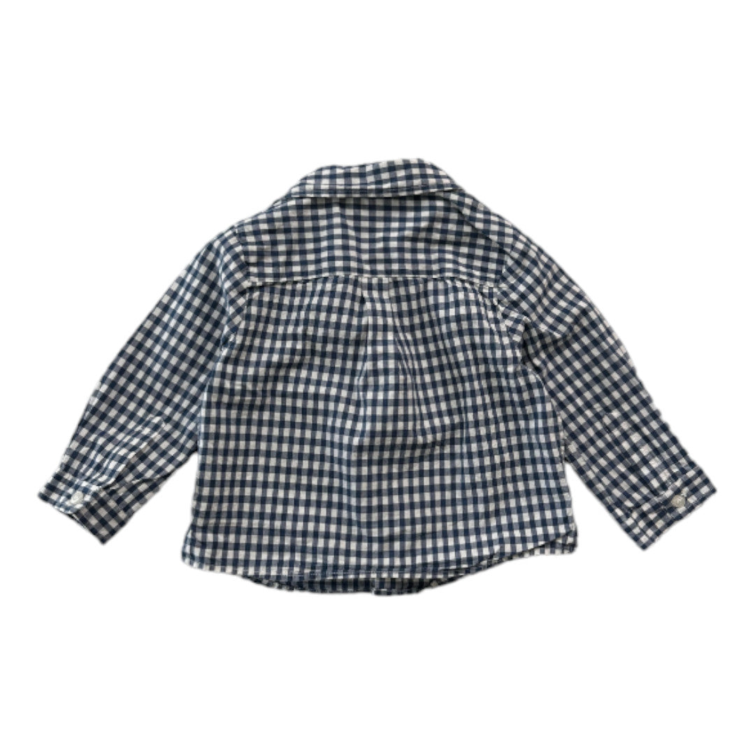 JACADI - Blue gingham shirt - 12 months