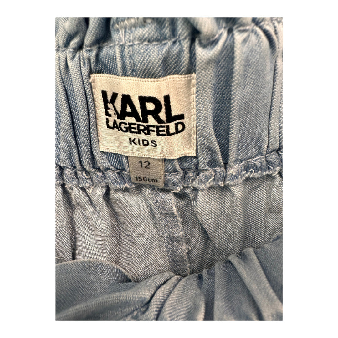 KARL LAGERFELD - Weite blaue Shorts - 12 Jahre