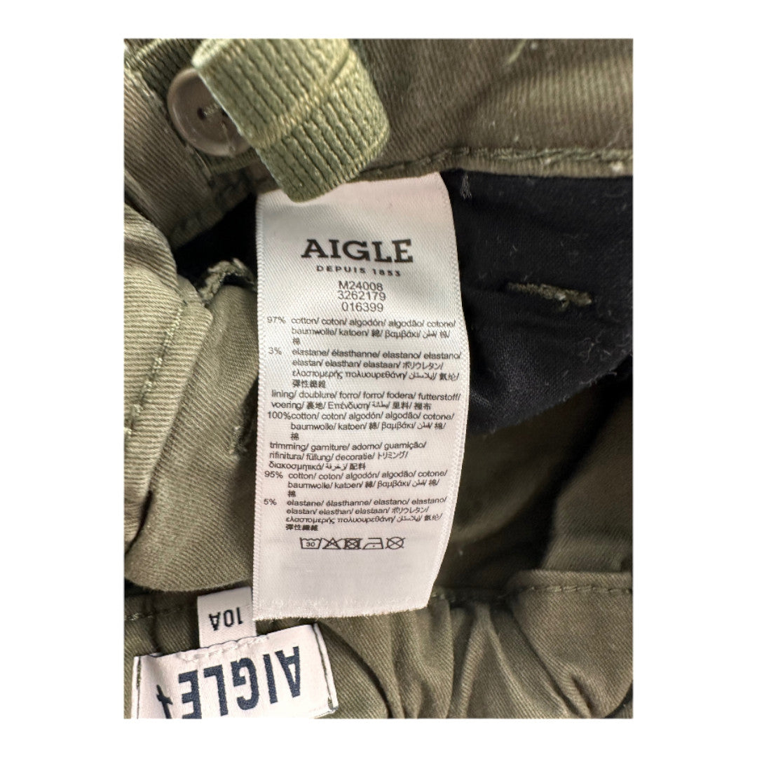 AIGLE - Khaki green pants - 10 years