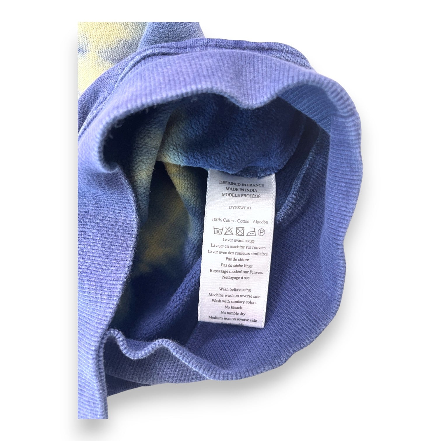 BONTON - Blue tie and dye sweatshirt - 6 years