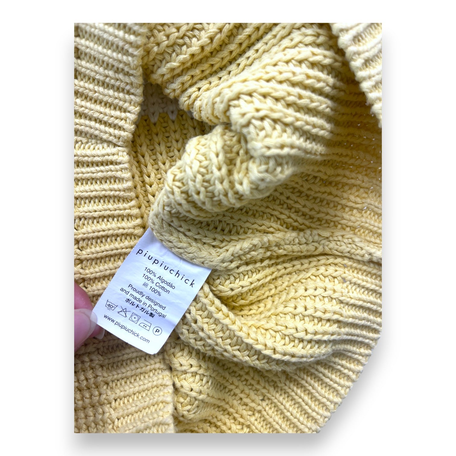 PIUPIUCHICK - Gelber Pullover "Nazaré" - 4 Jahre