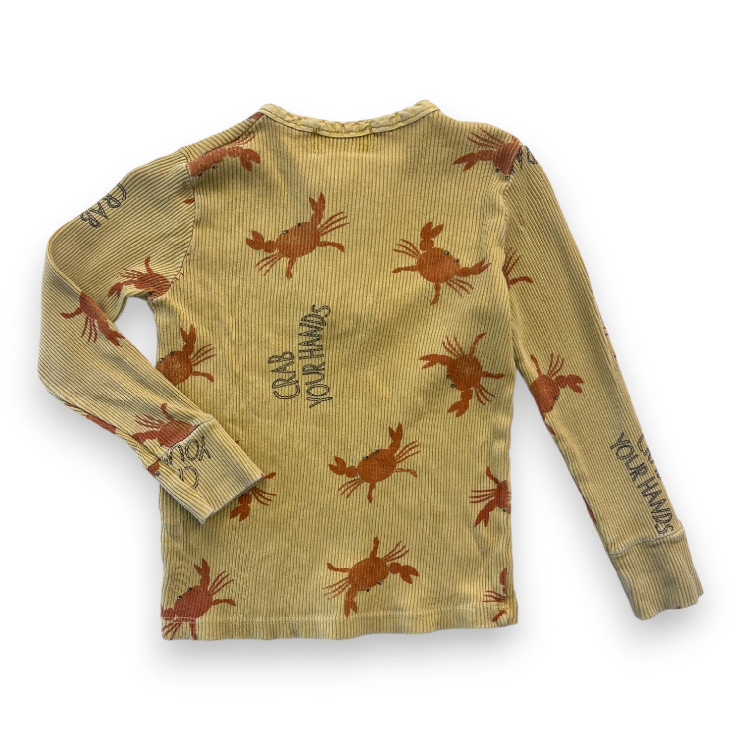 BOBO CHOSES - Gelbes geripptes Langarm-T-Shirt - 12/18 Monate