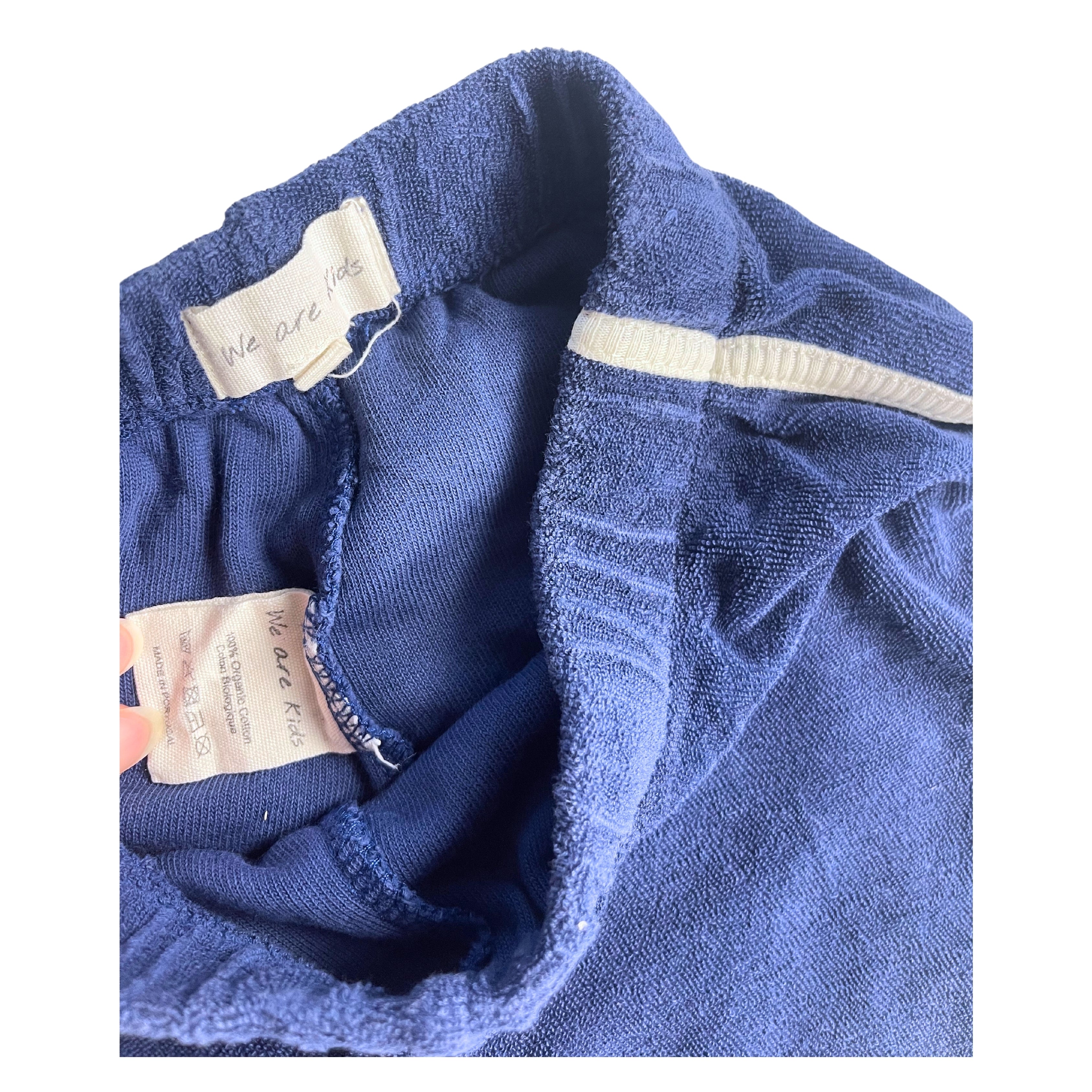 WE ARE KIDS - Marineblaue Frottee-Shorts - 4/5 Jahre