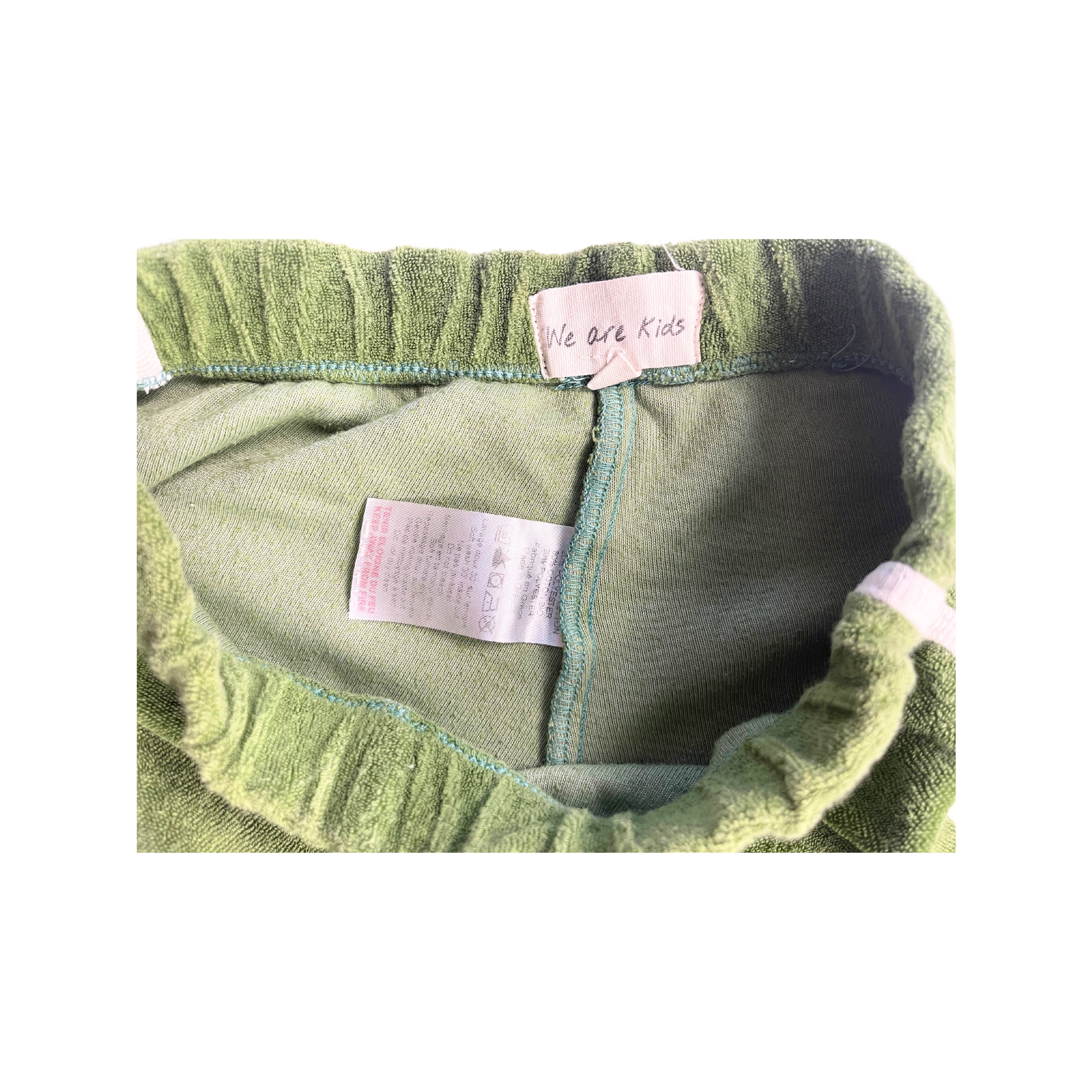 WE ARE KIDS - Grüne Frottee-Shorts - 6/7 Jahre