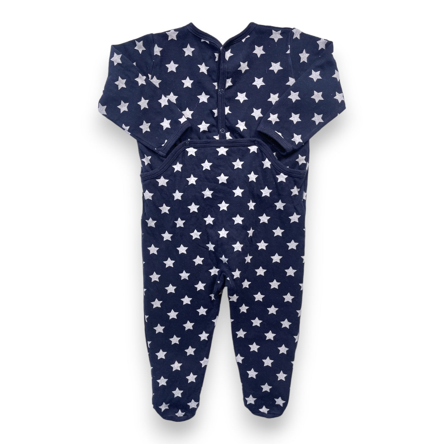 PETIT BATEAU - Marineblauer Pyjama mit Sternen - 18 Monate