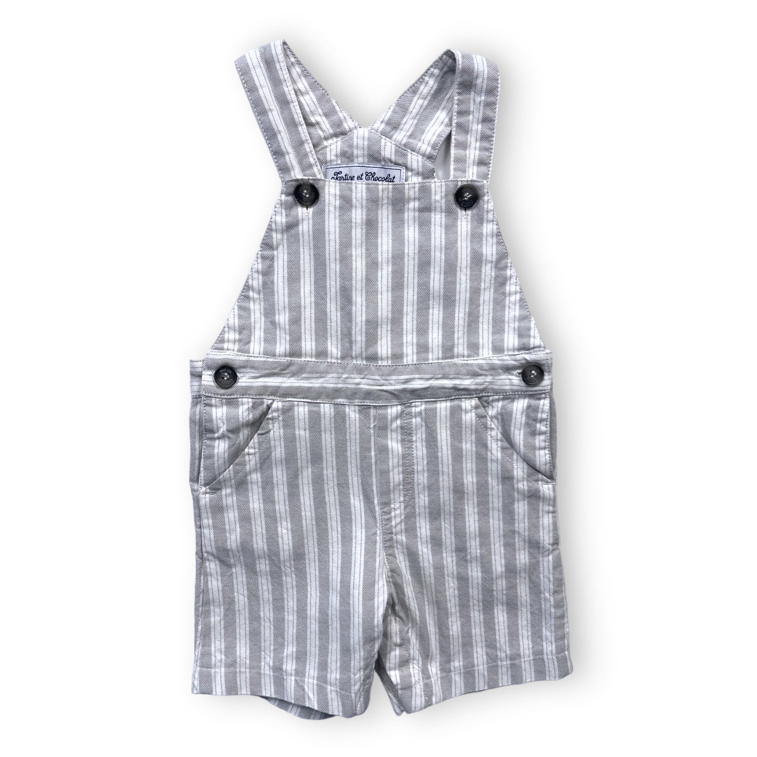 TARTINE & CHOCOLAT - Salopete à rayures - 18 mois