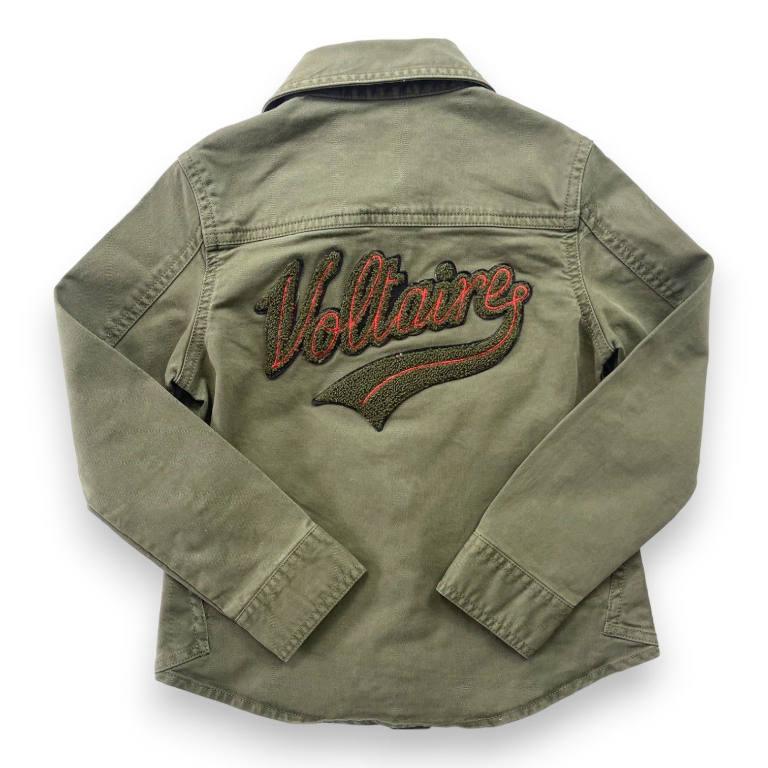 ZADIG &amp; VOLTAIRE - Khaki-Hemd mit Aufnäher auf der Rückseite - 6 Jahre