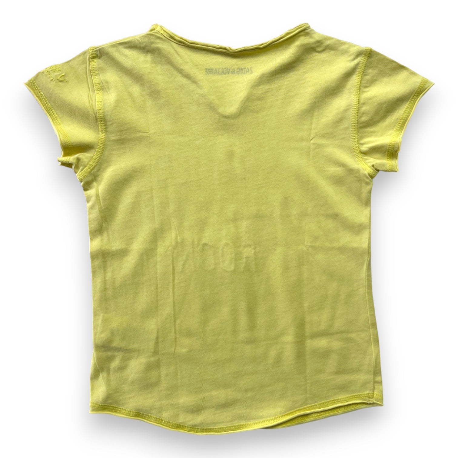 ZADIG &amp; VOLTAIRE - Yellow T-shirt with inscription - 6 years