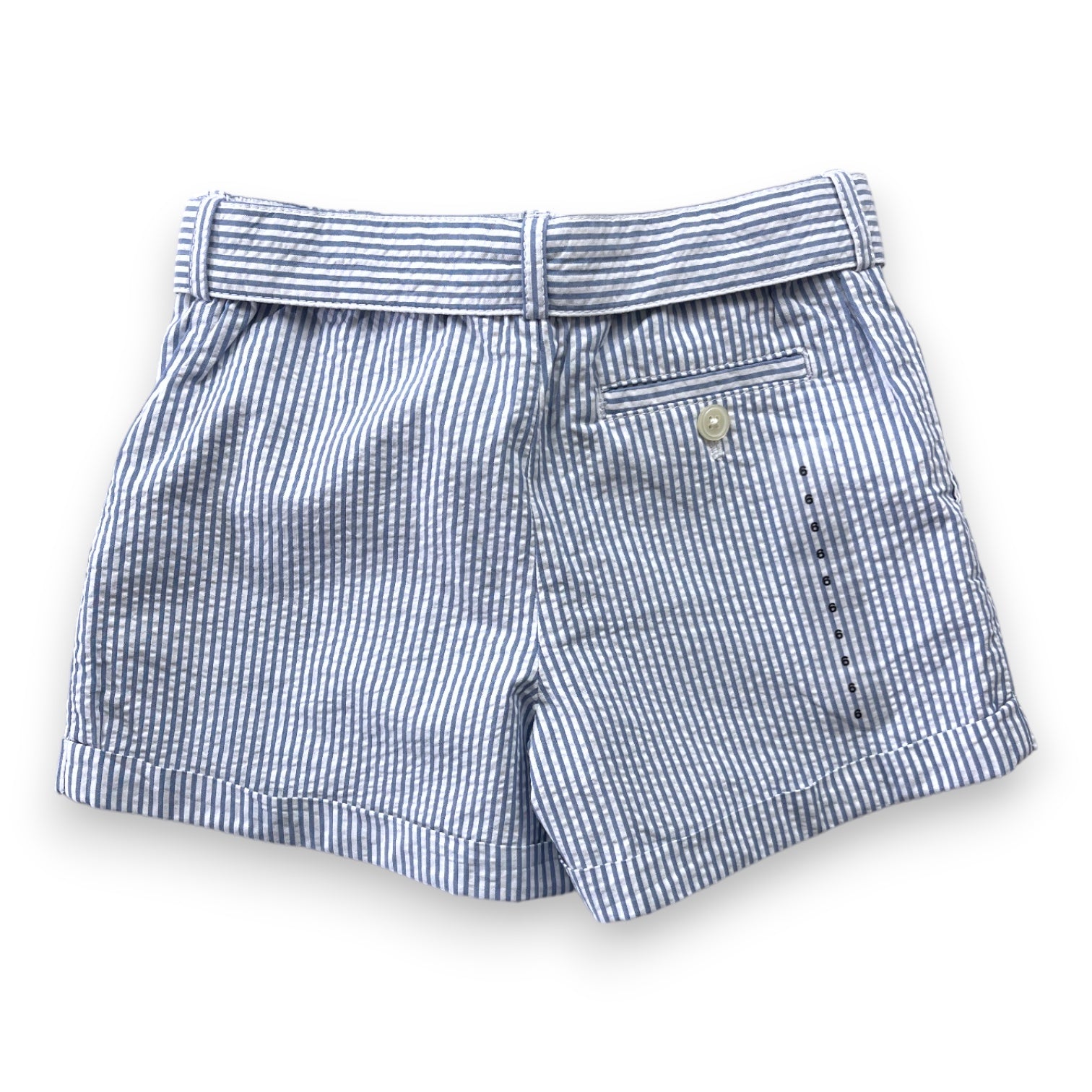 RALPH LAUREN - Short à rayures bleues et blanches (neuf) - 6 ans