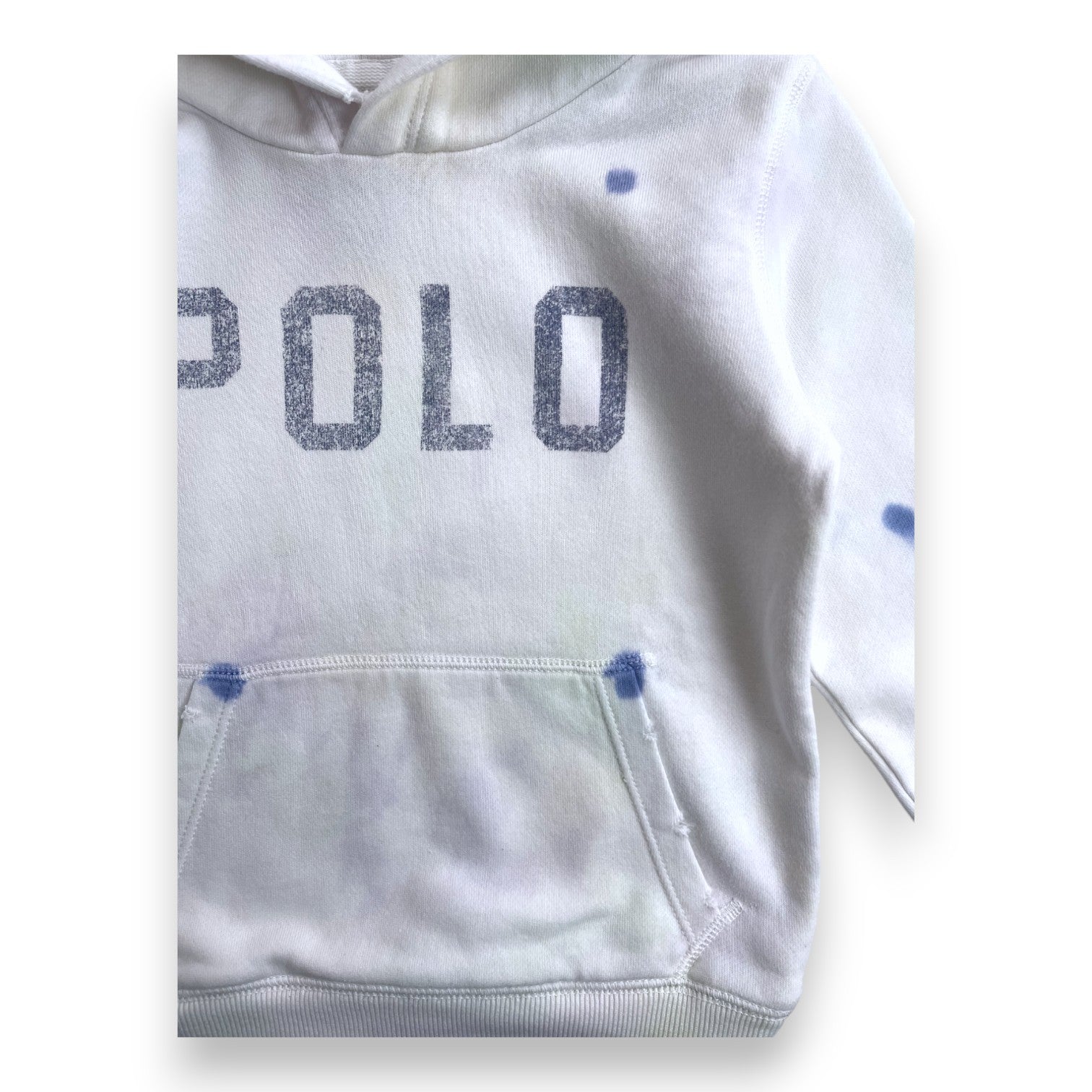 RALPH LAUREN - White "Polo" sweatshirt details - 6 years