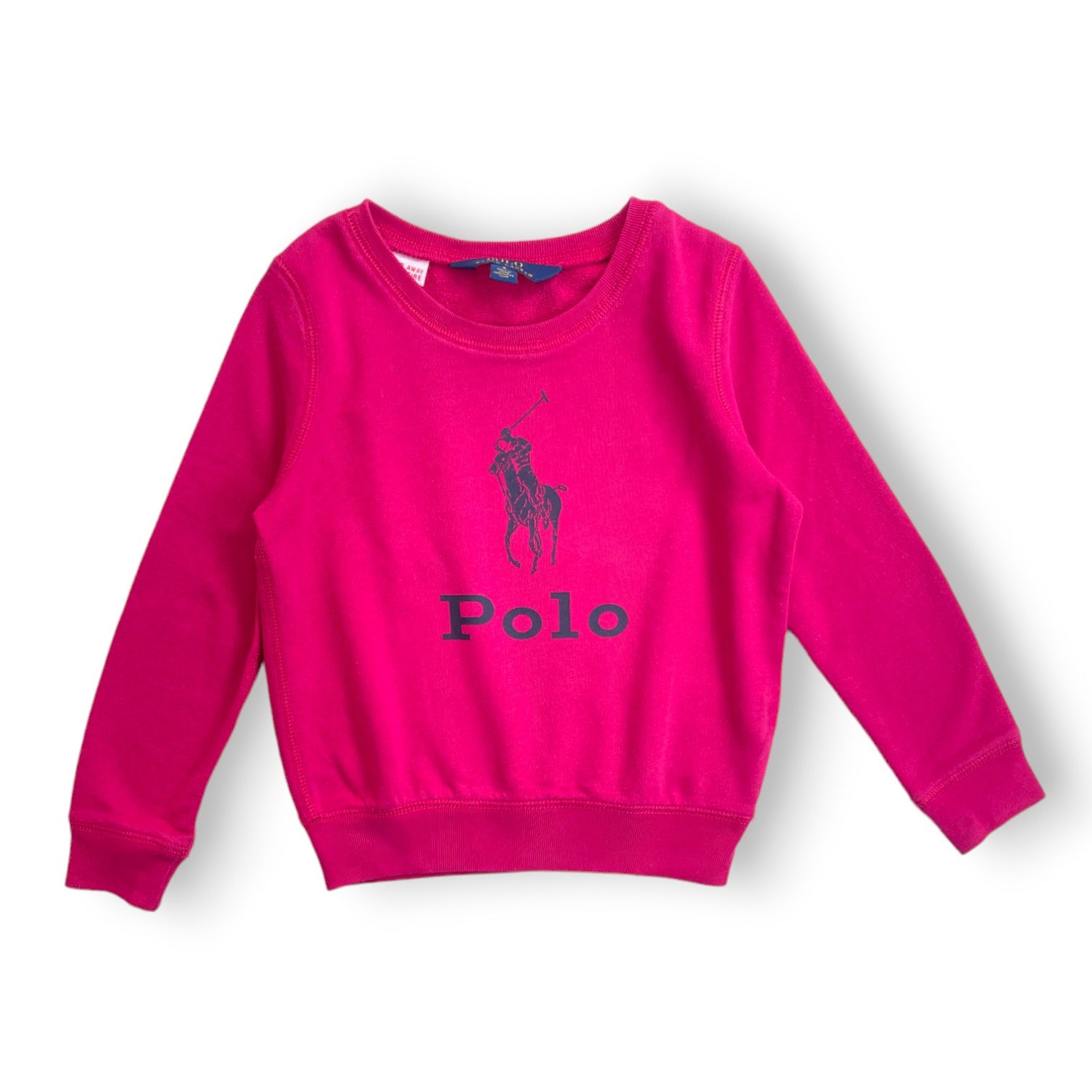 RALPH LAUREN - Pink "POLO" sweatshirt - 5 years