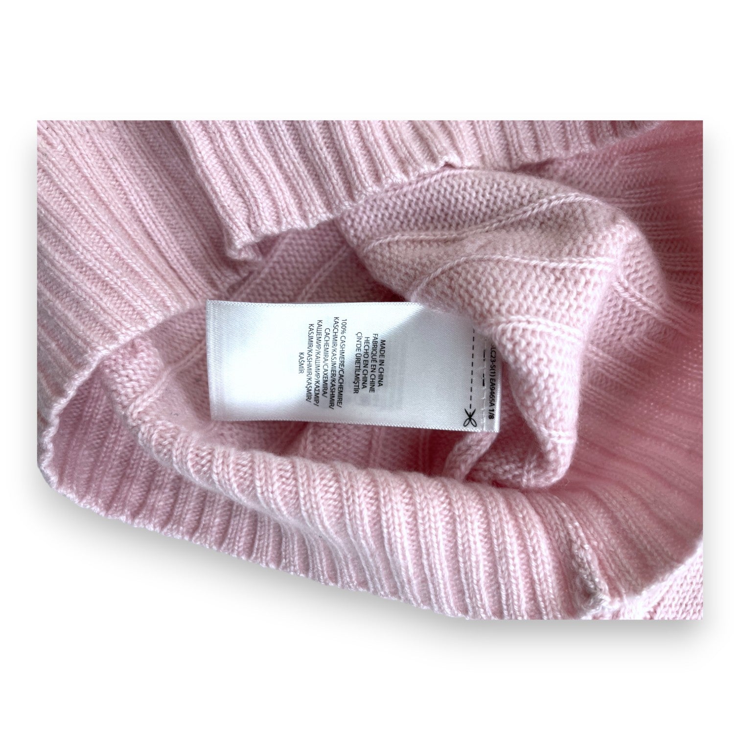RALPH LAUREN - Light pink cashmere sweater - 4/5 years