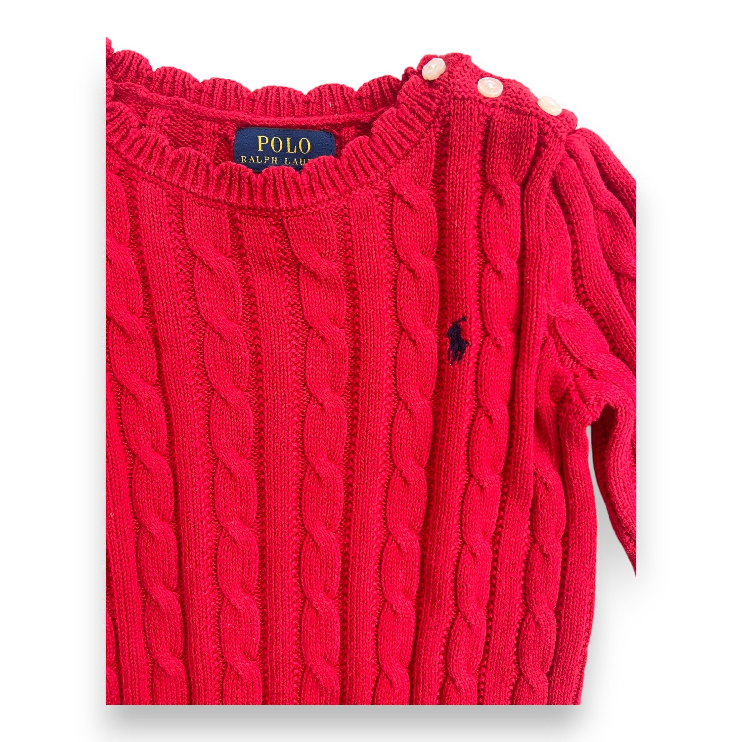 RALPH LAUREN - Red twisted dress - 5 years