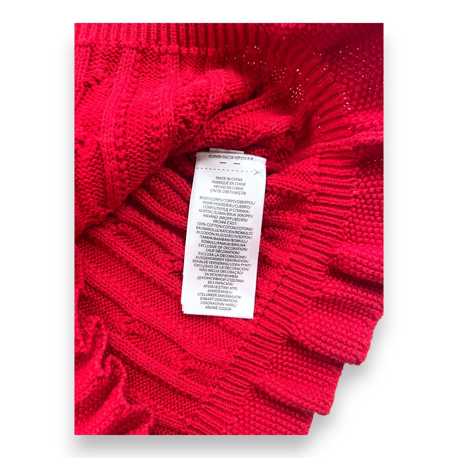 RALPH LAUREN - Rotes gedrehtes Kleid - 5 Jahre