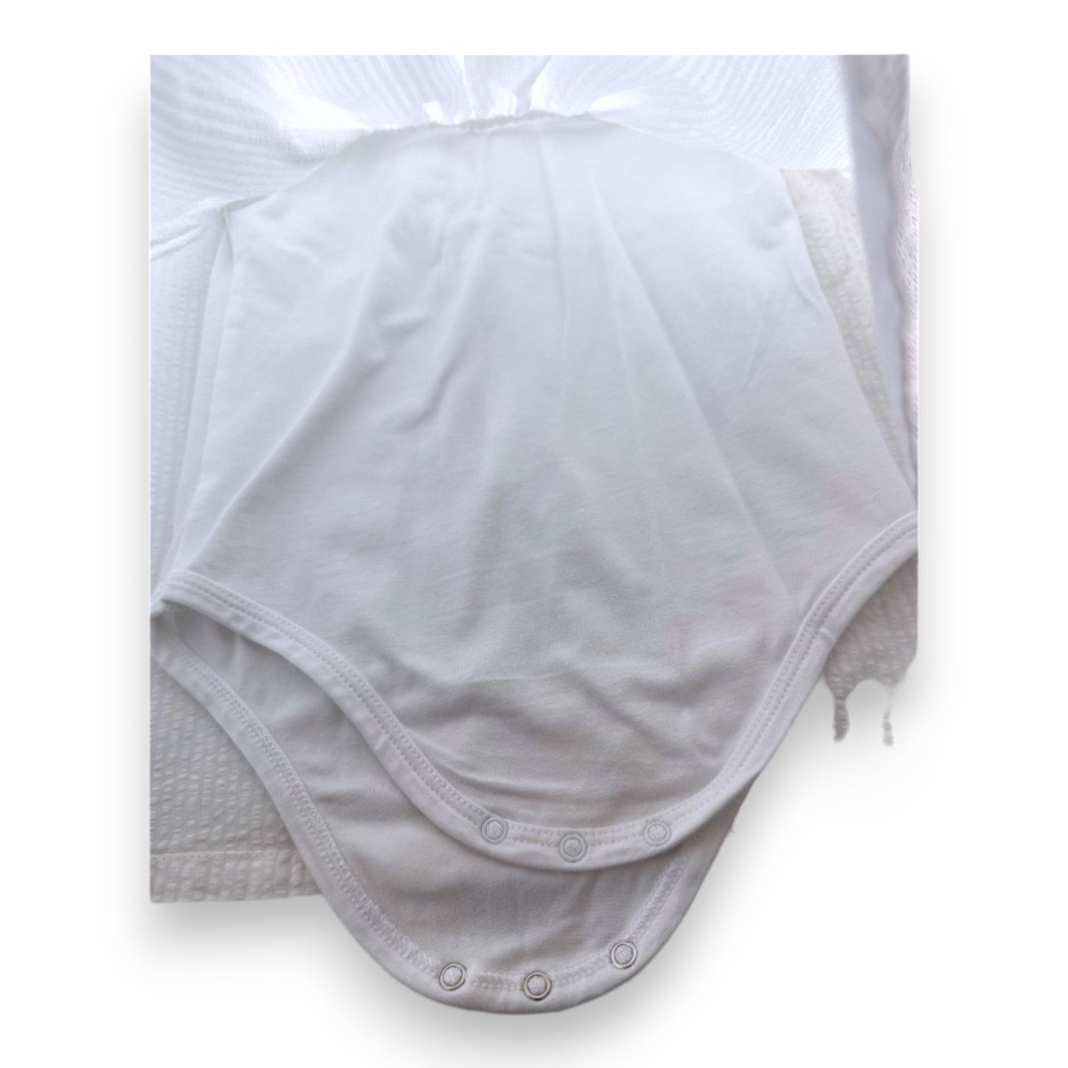 LARANJINHA - Weißes Kleid mit Stickerei - 18 Monate