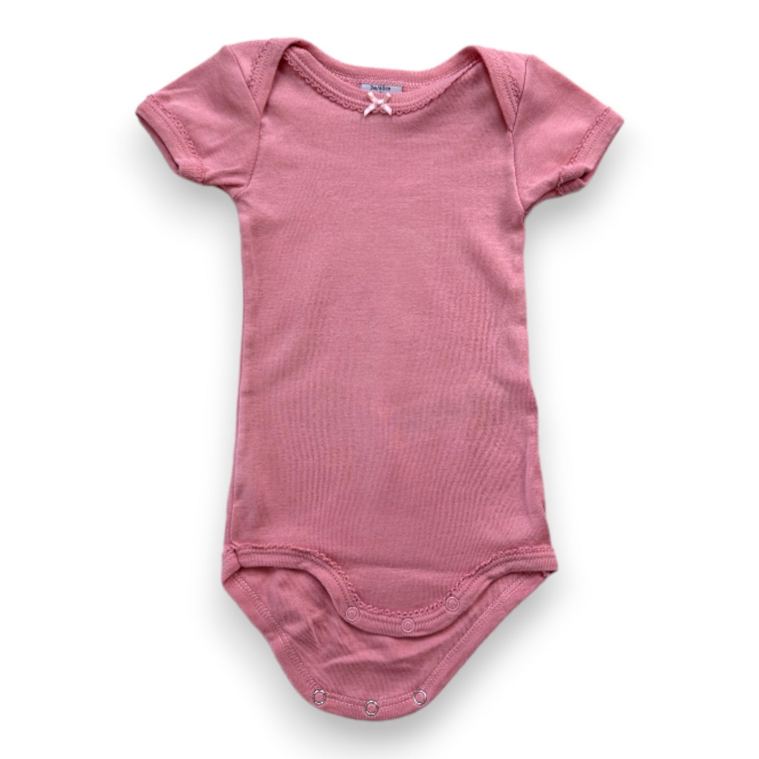 PETIT BATEAU - Rosa Body mit kurzen Ärmeln - 3 Monate