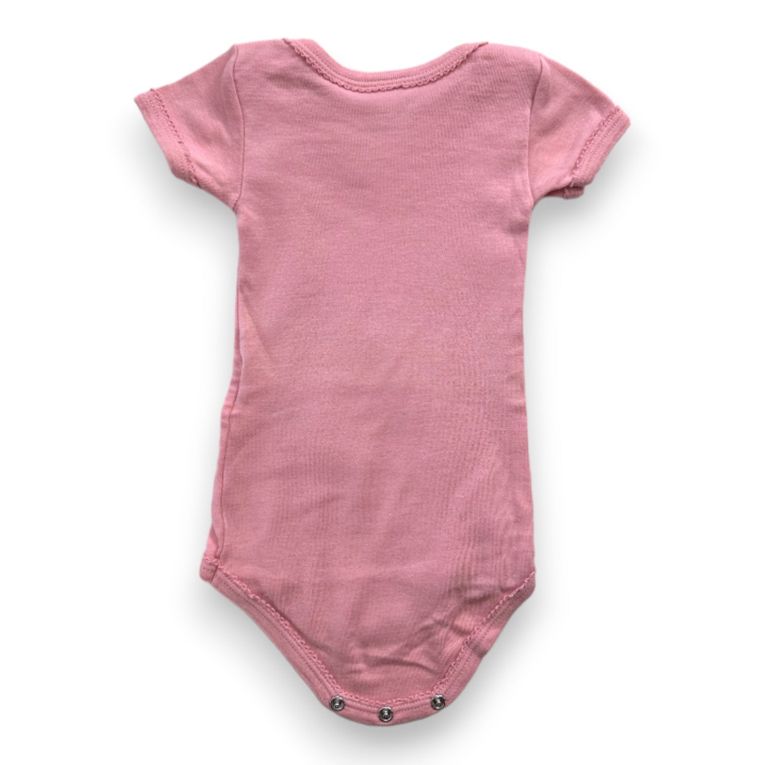 PETIT BATEAU - Rosa Body mit kurzen Ärmeln - 3 Monate