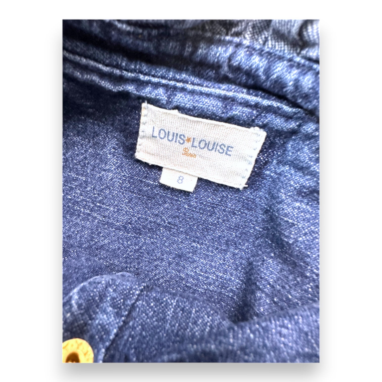 LOUIS LOUISE - Long-sleeved denim dress - 8 years