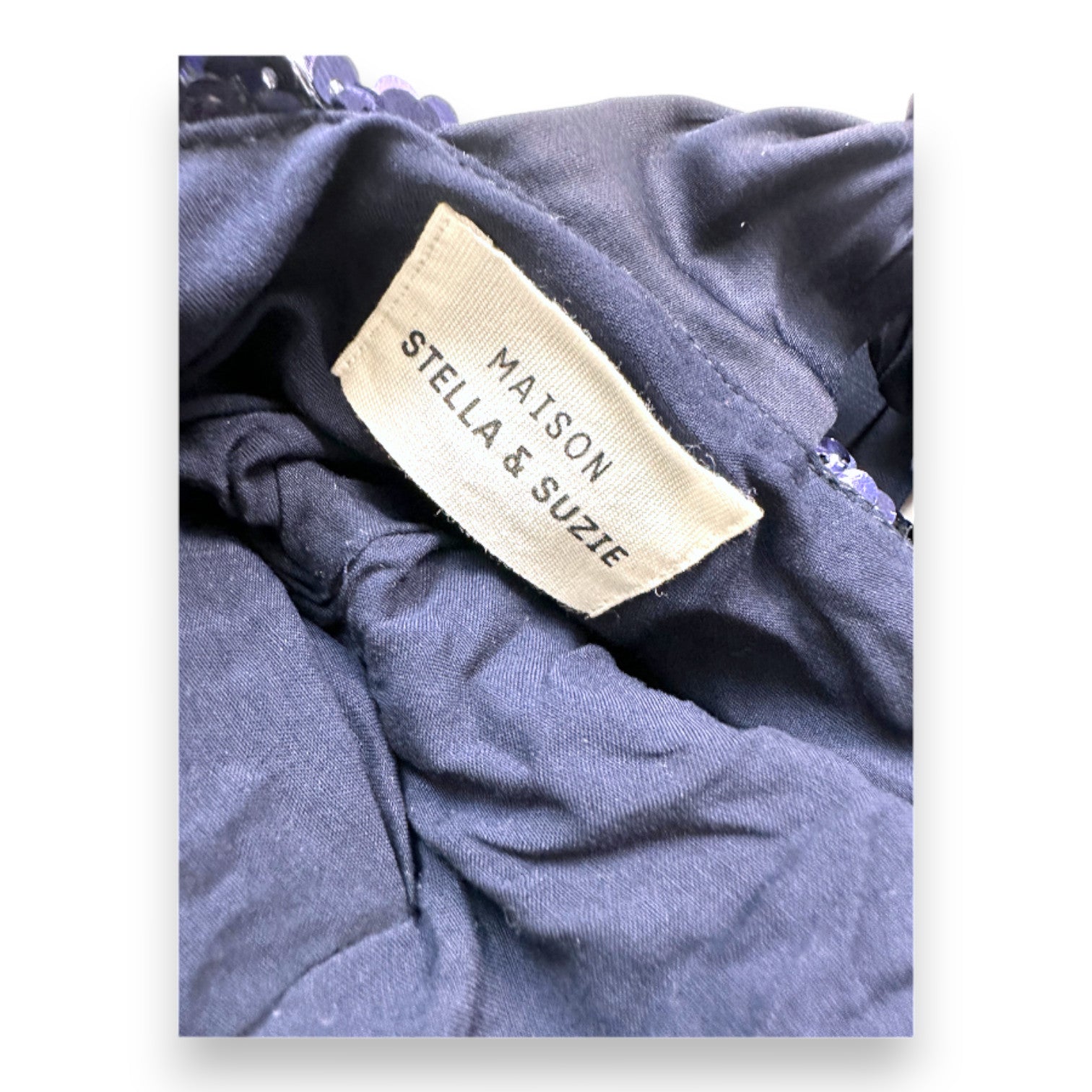 MAISON STELLA ET SUZIE - Marineblaues Paillettenkleid - 8 Jahre