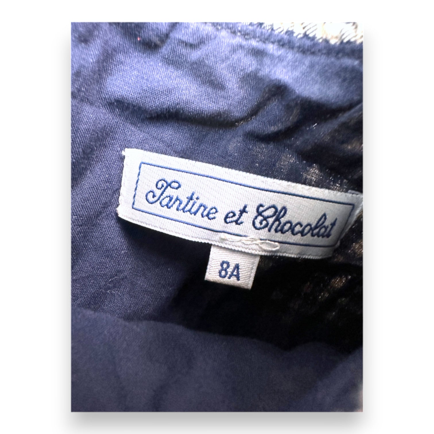 TARTINE &amp; CHOCOLAT - Checked dress with embroidered flowers - 8 years