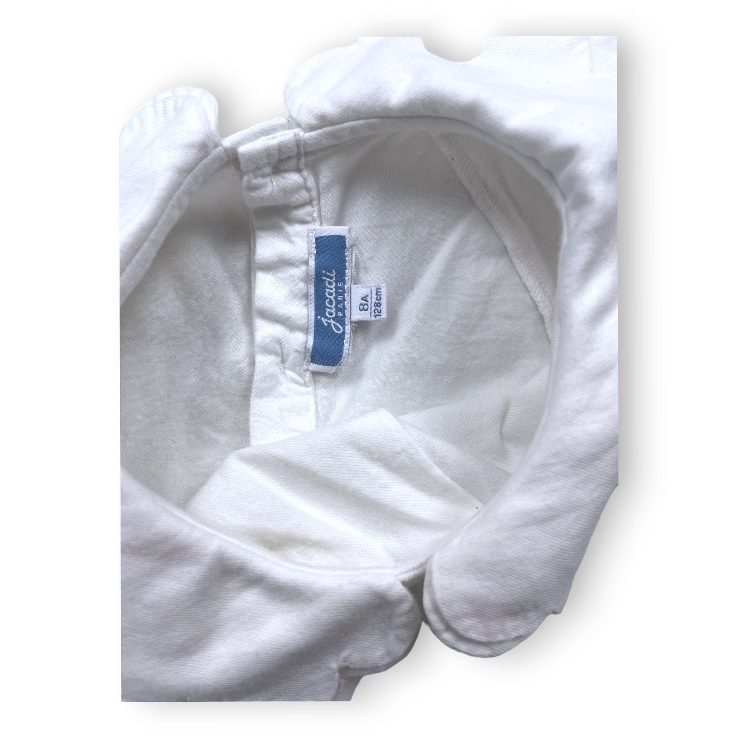 JACADI - White long-sleeved T-shirt - 8 years