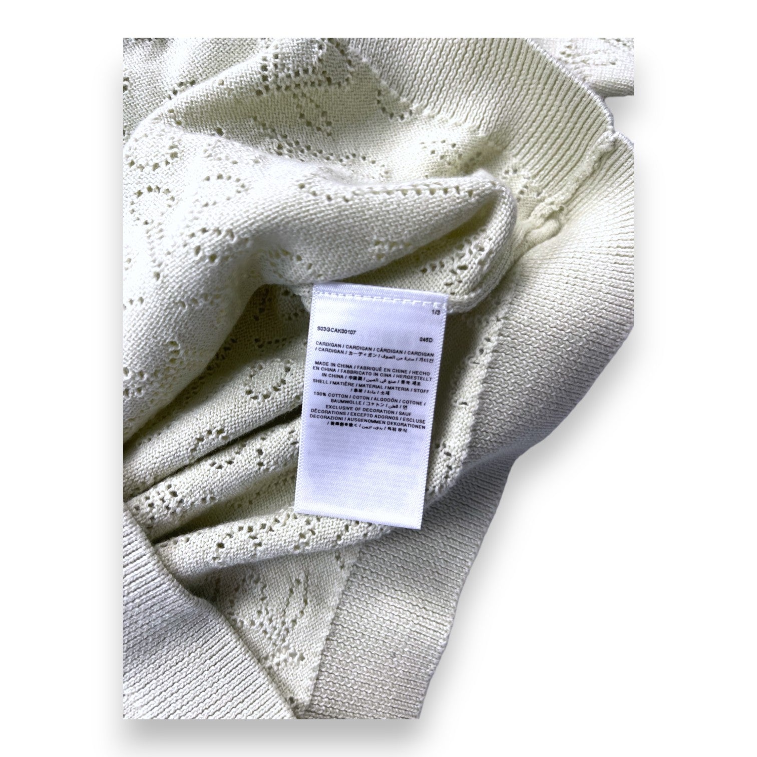 BONPOINT - Cardigan vert cerises (neuf) - 10 ans