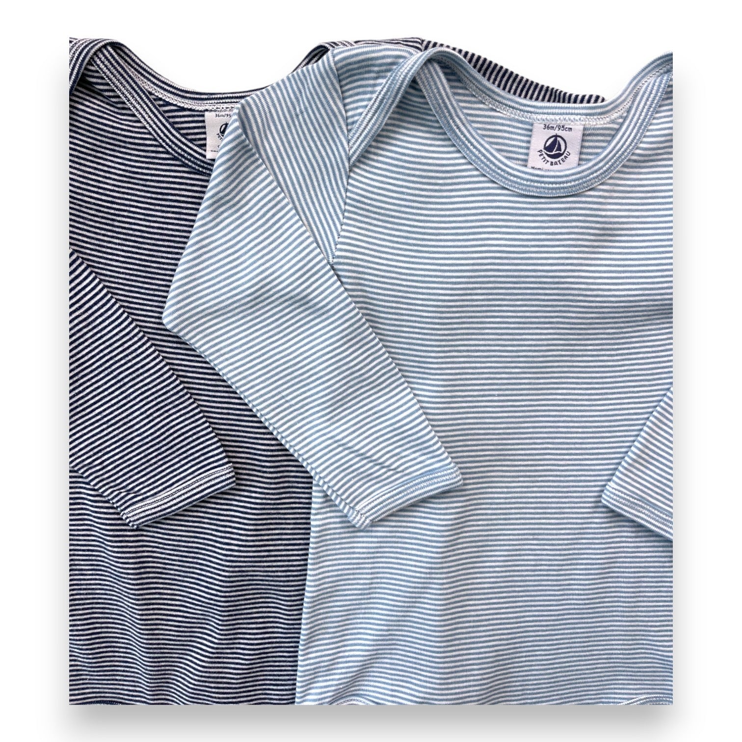 PETIT BATEAU - Pack of 2 striped bodysuits - 3 years