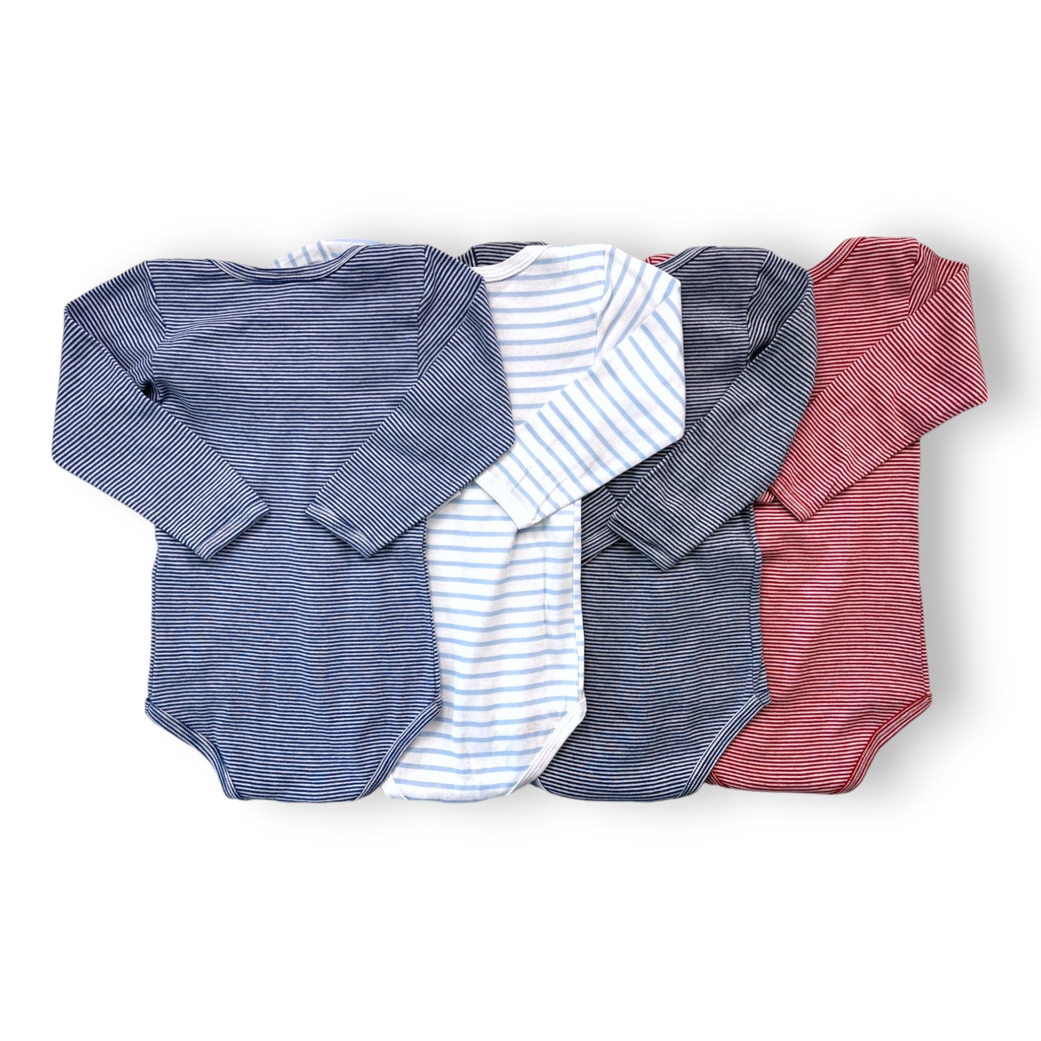 PETIT BATEAU - Set mit 4 gestreiften Bodys - 2 Jahre