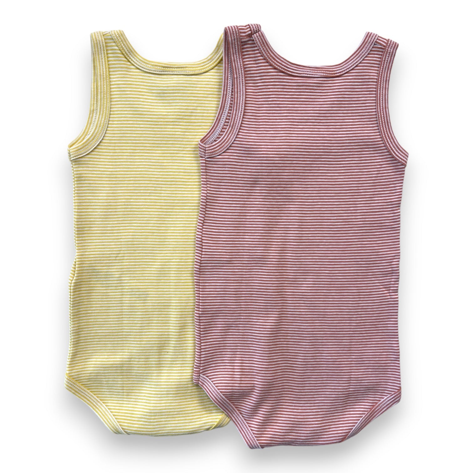 PETIT BATEAU - Pack of 2 striped bodysuits - 2 years