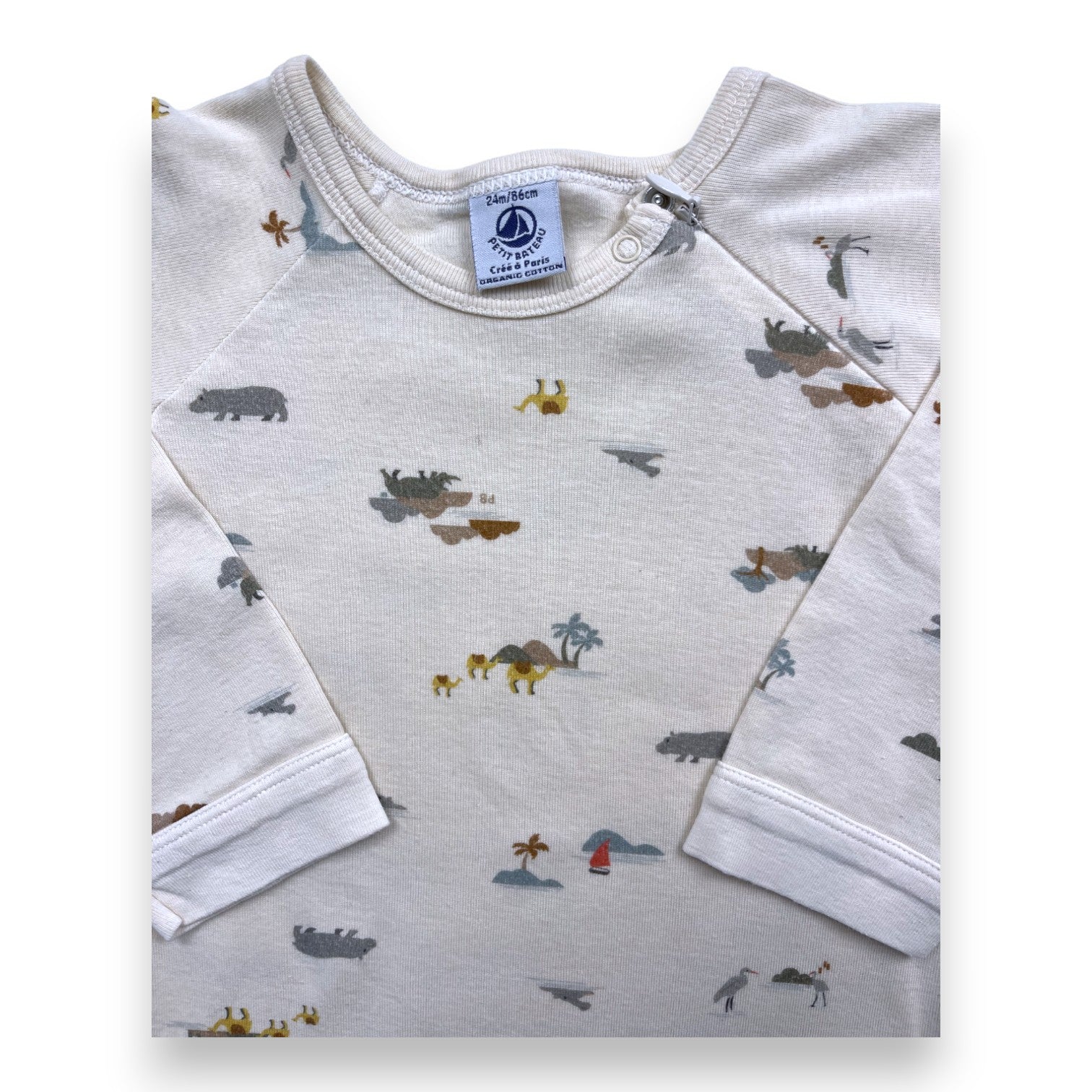 PETIT BATEAU - Leichter gemusterter Pyjama - 2 Jahre