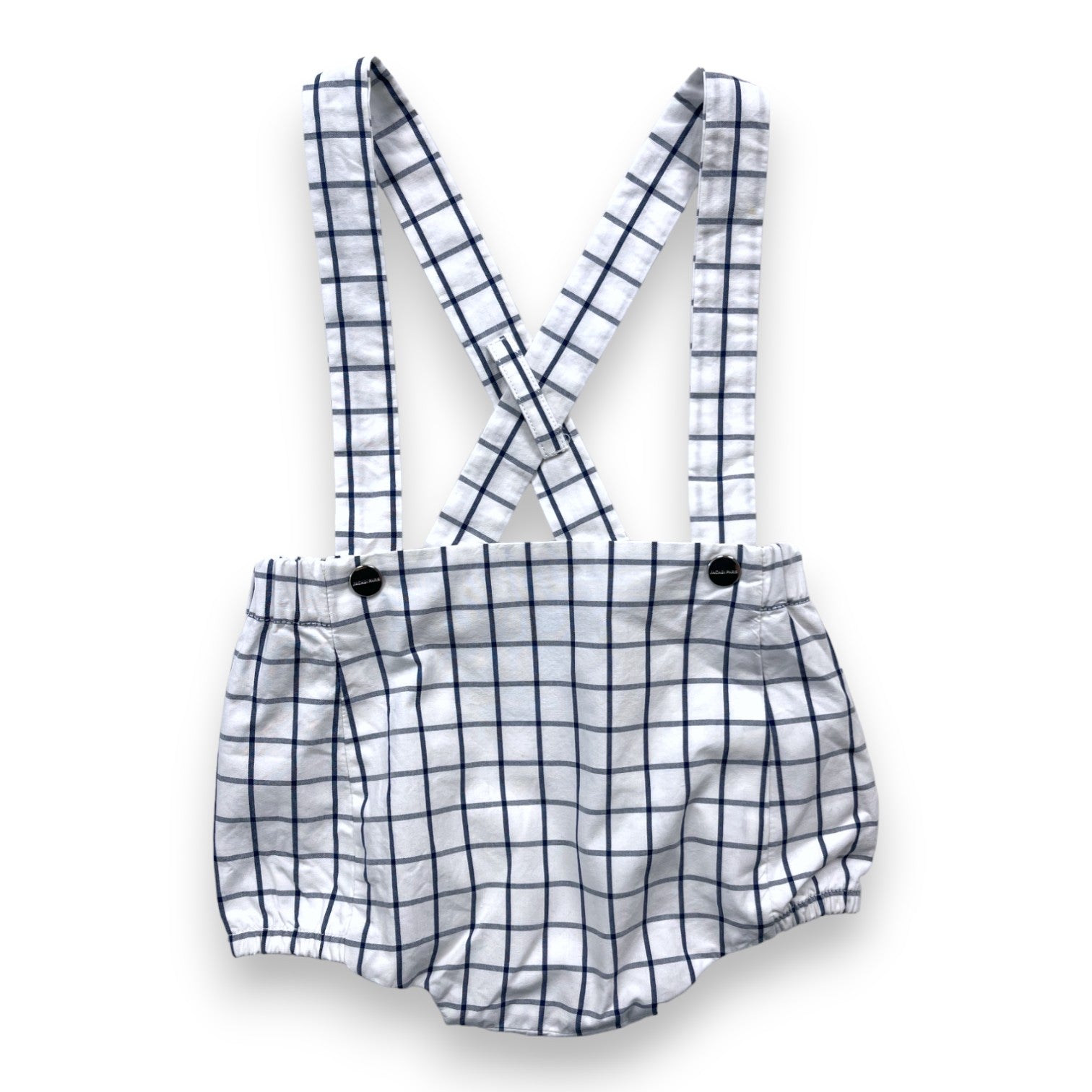 JACADI - Checkered bloomers with straps - 6 months