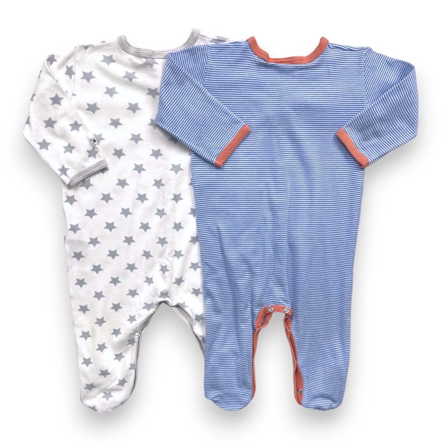 PETIT BATEAU - 2er-Pack leichte Pyjamas - 12 Monate