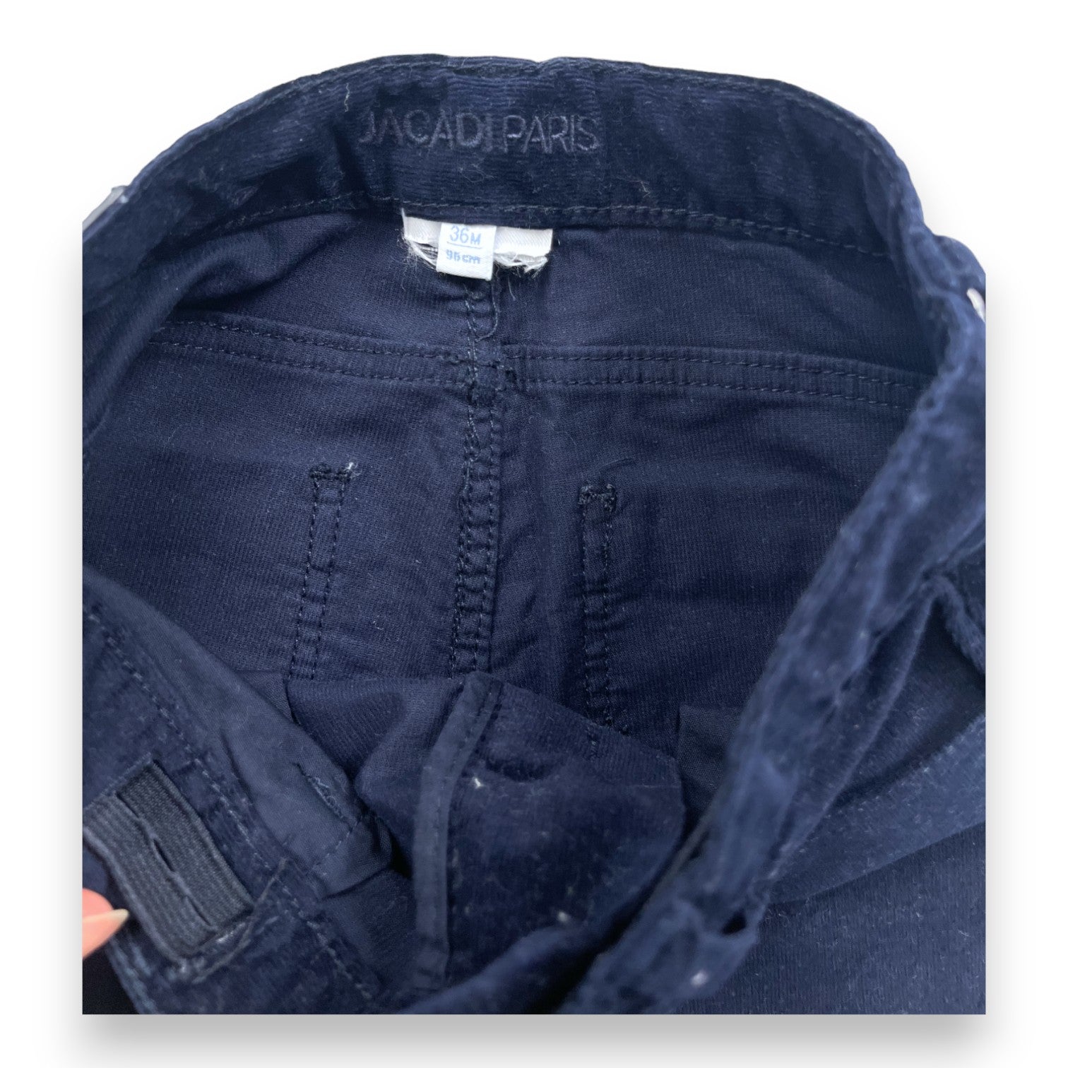 JACADI - Pantalon en velours belu marine - 3 ans