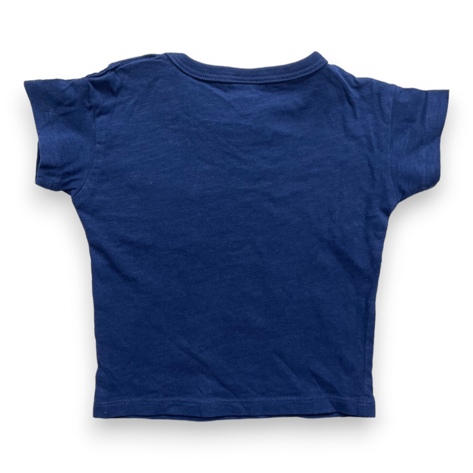 PETIT BOAT - Marineblaues T-Shirt - 12 Monate