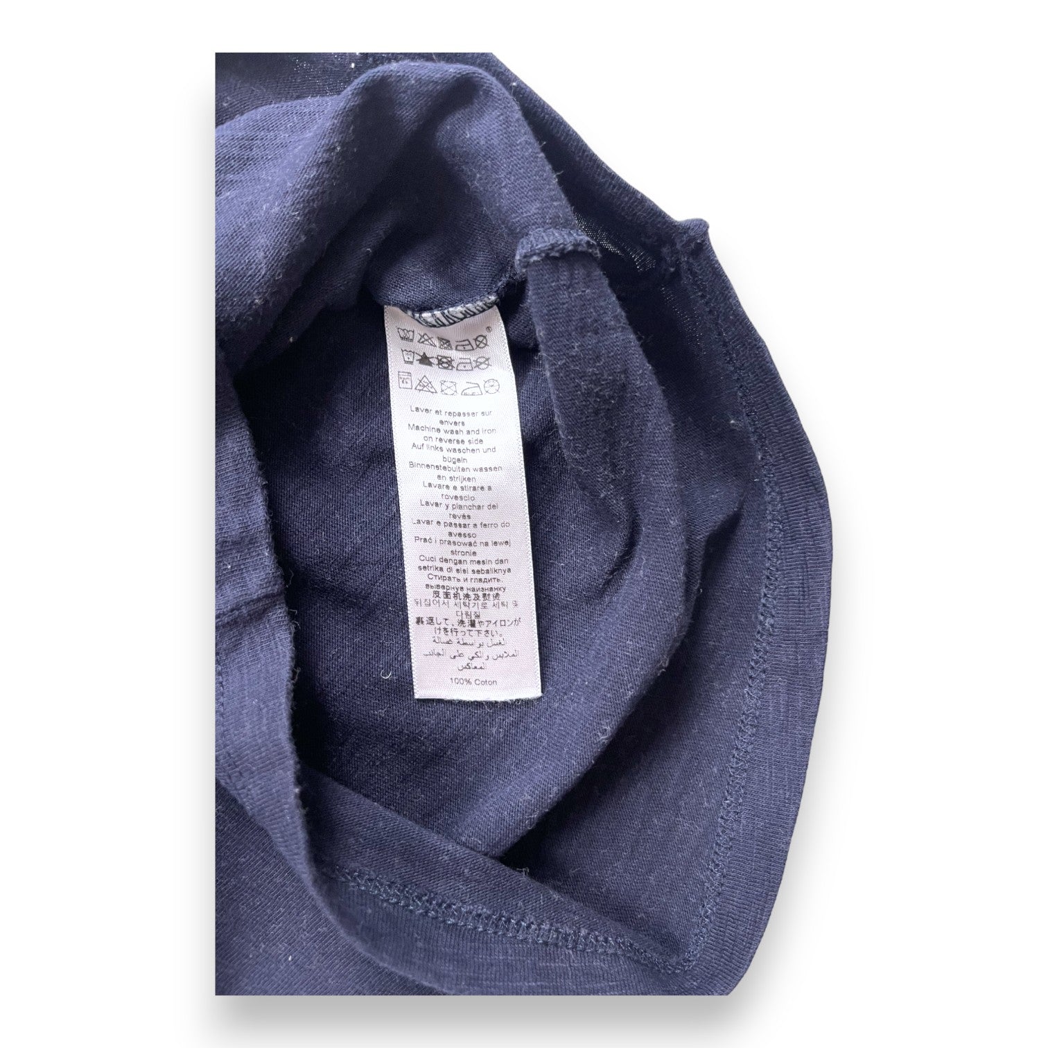 PETIT BATEAU - Mitternachtsblaues T-Shirt - 2 Jahre