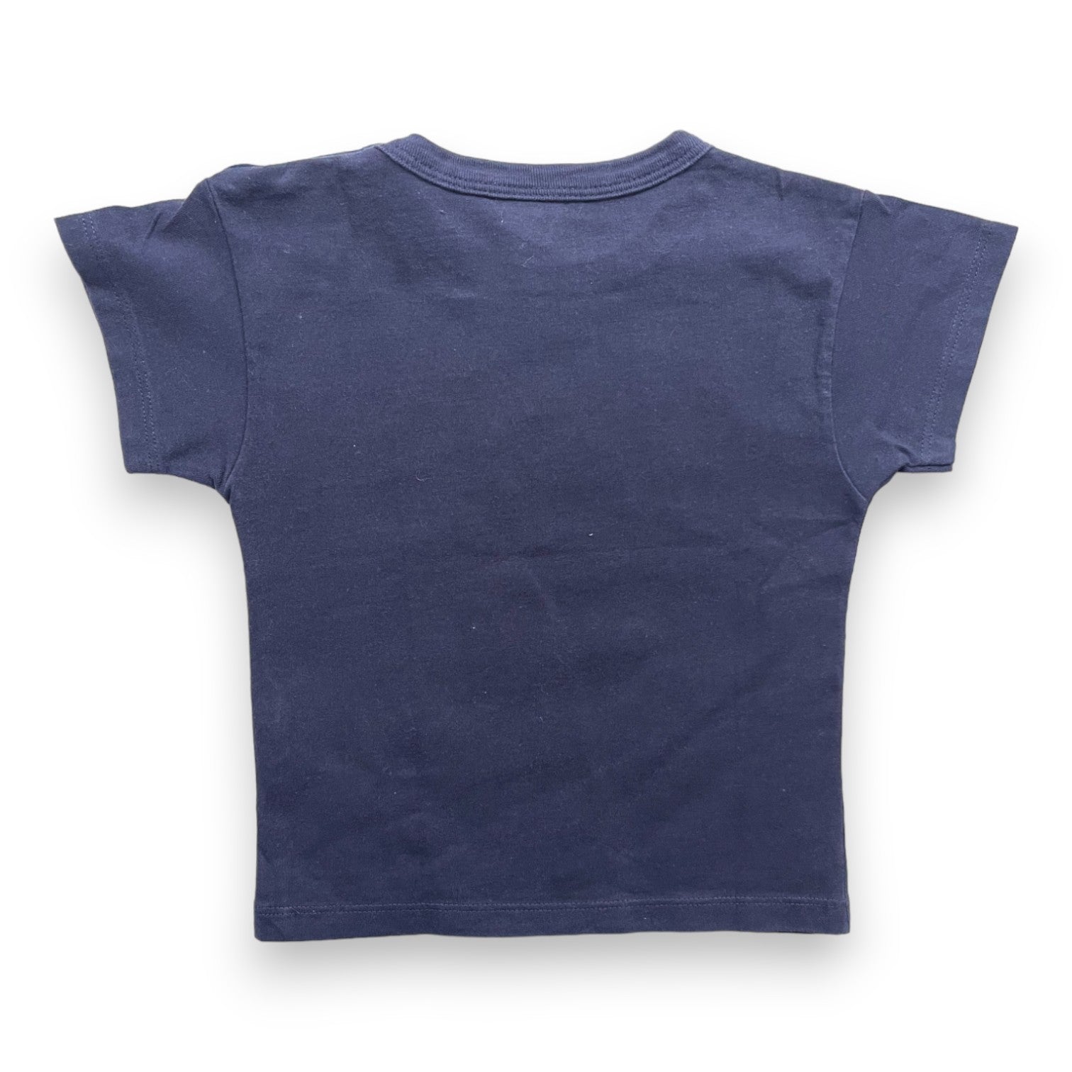PETIT BOAT - Marineblaues Ozeandampfer-T-Shirt - 2 Jahre