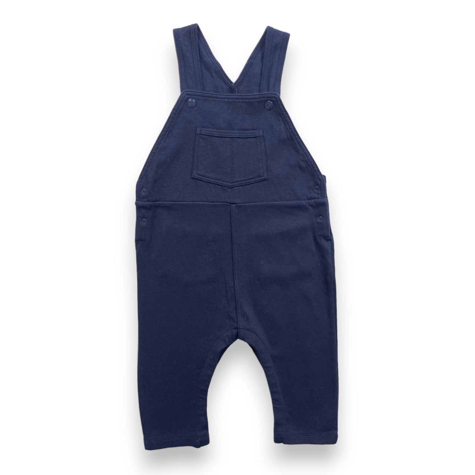 PETIT BATEAU - Marineblauer Fleece-Overall - 2 Jahre