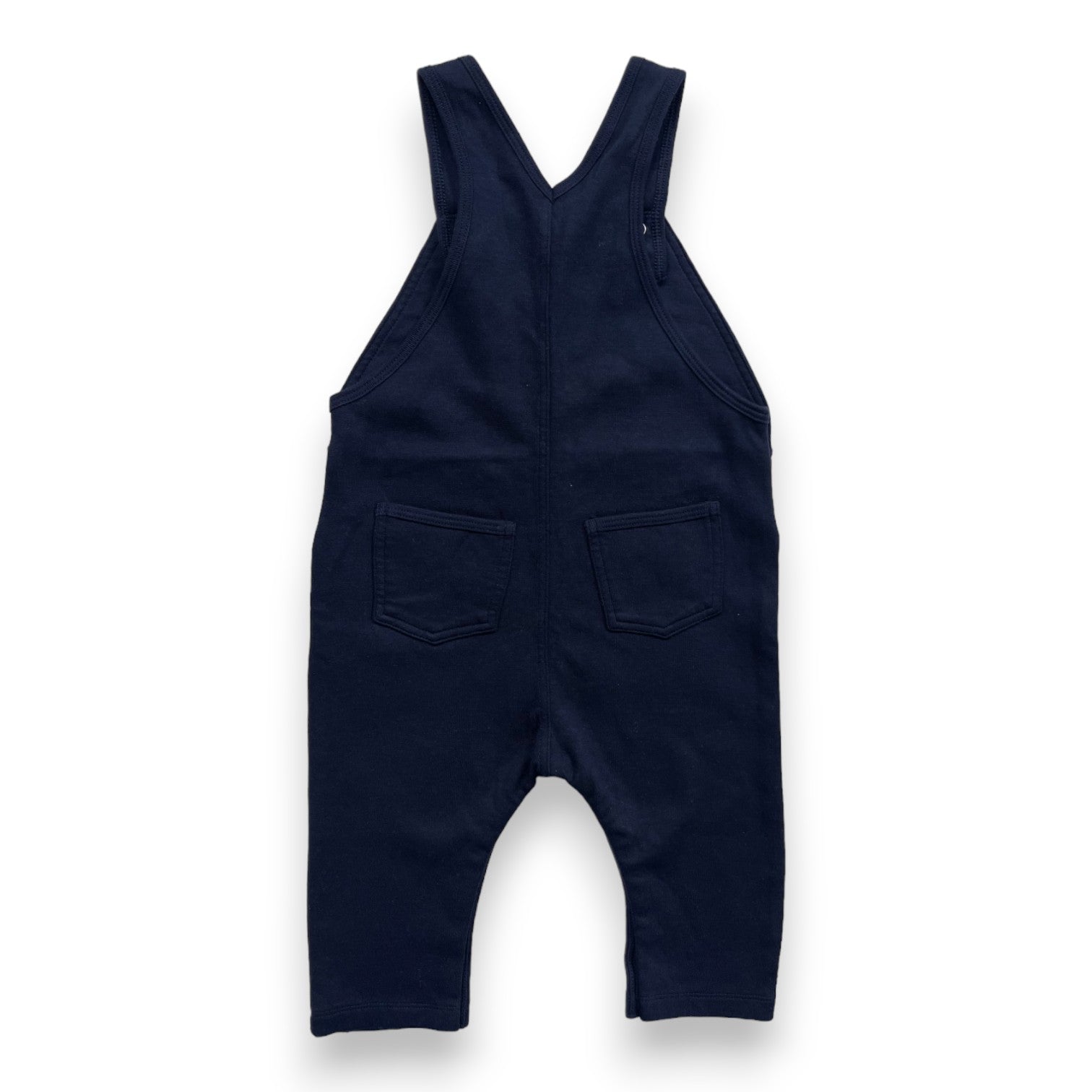 PETIT BATEAU - Marineblauer Fleece-Overall - 2 Jahre