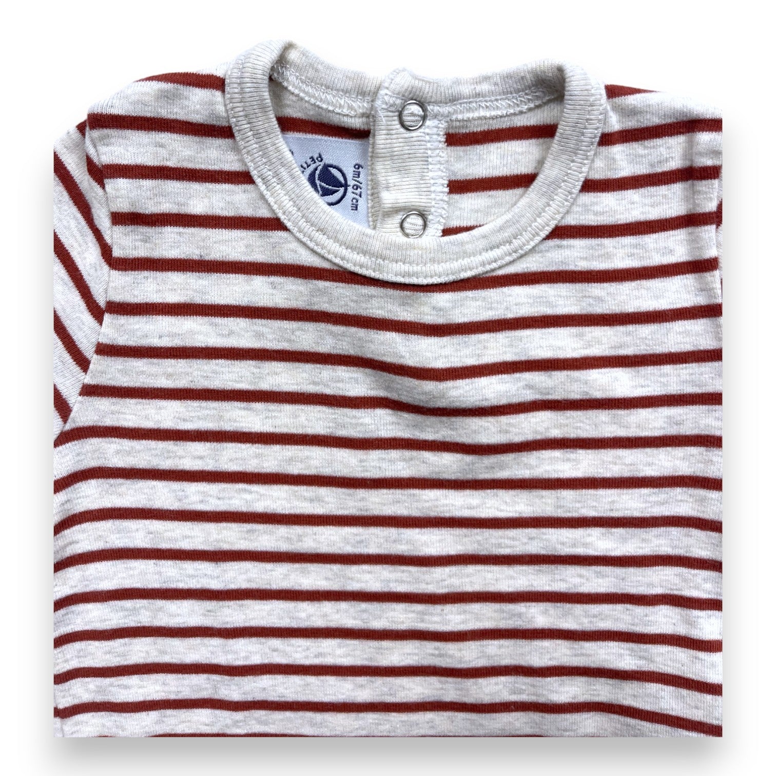 PETIT BATEAU - Gestreiftes T-Shirt - 6 Monate