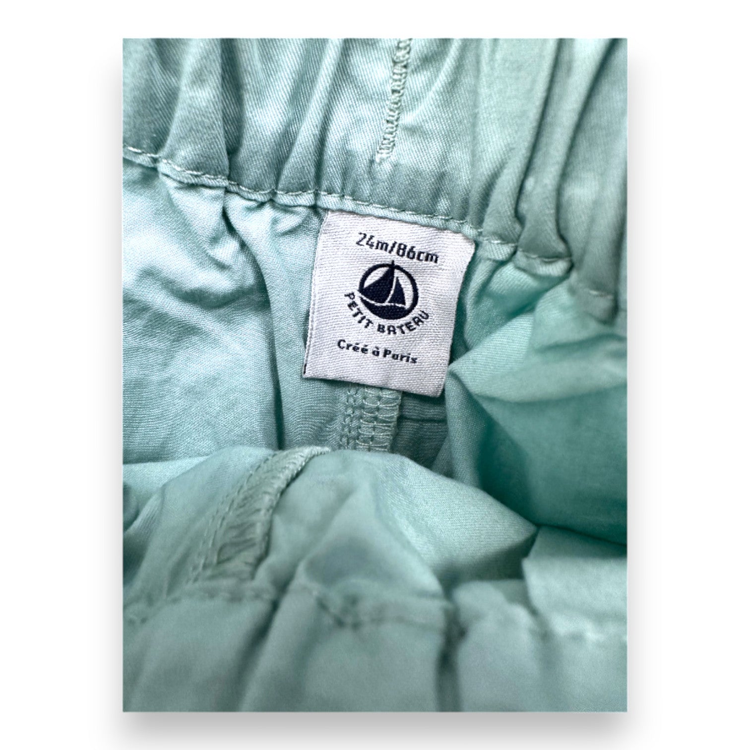 PETIT BATEAU - Blaue Shorts - 2 Jahre