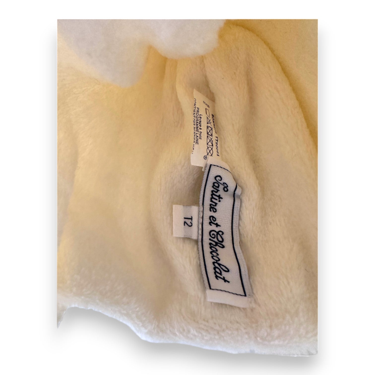 TARTINE &amp; CHOCOLAT - Weiße Mütze in Strickoptik - 6 Monate