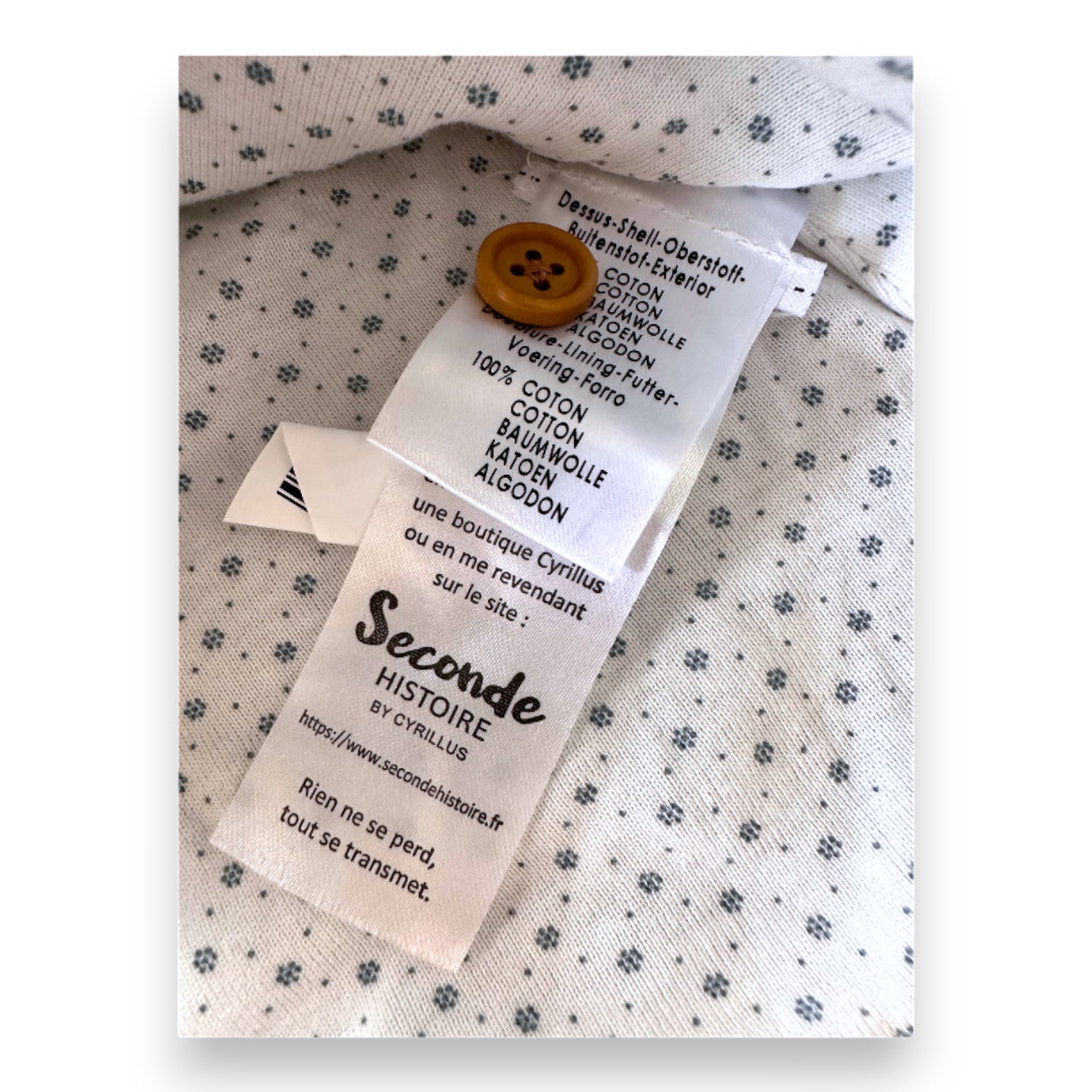 CYRILLUS - Gilet bleu effet maille - 6 mois