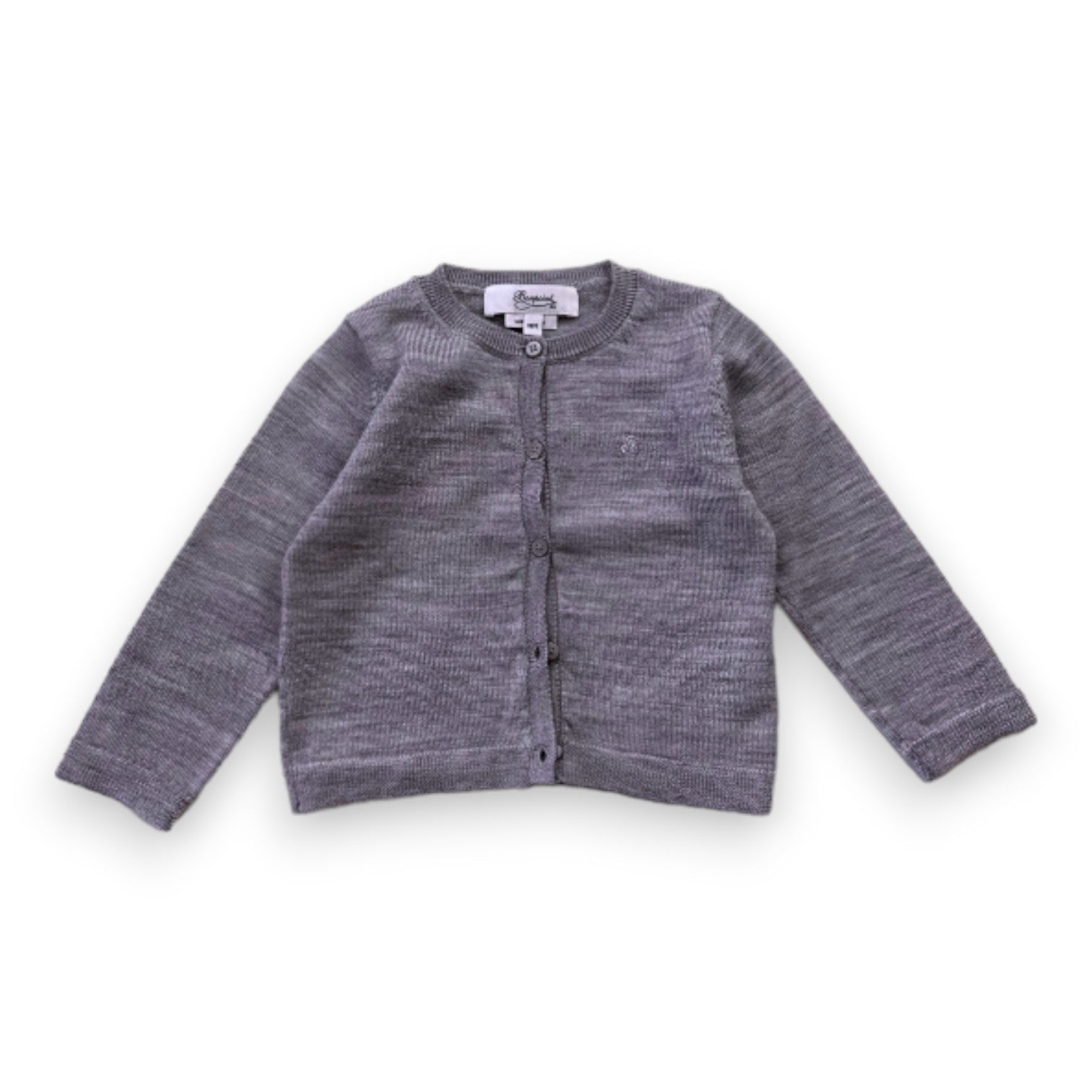 BONPOINT - Grey wool cardigan - 18 months