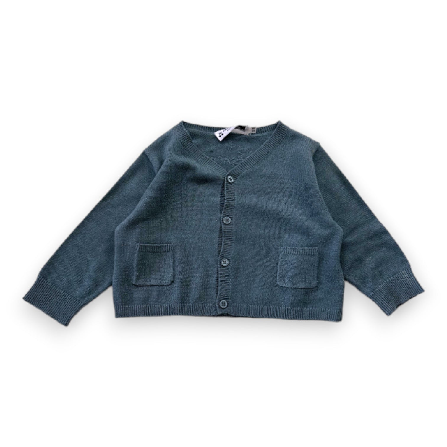 BONPOINT - Green linen cardigan - 18 months