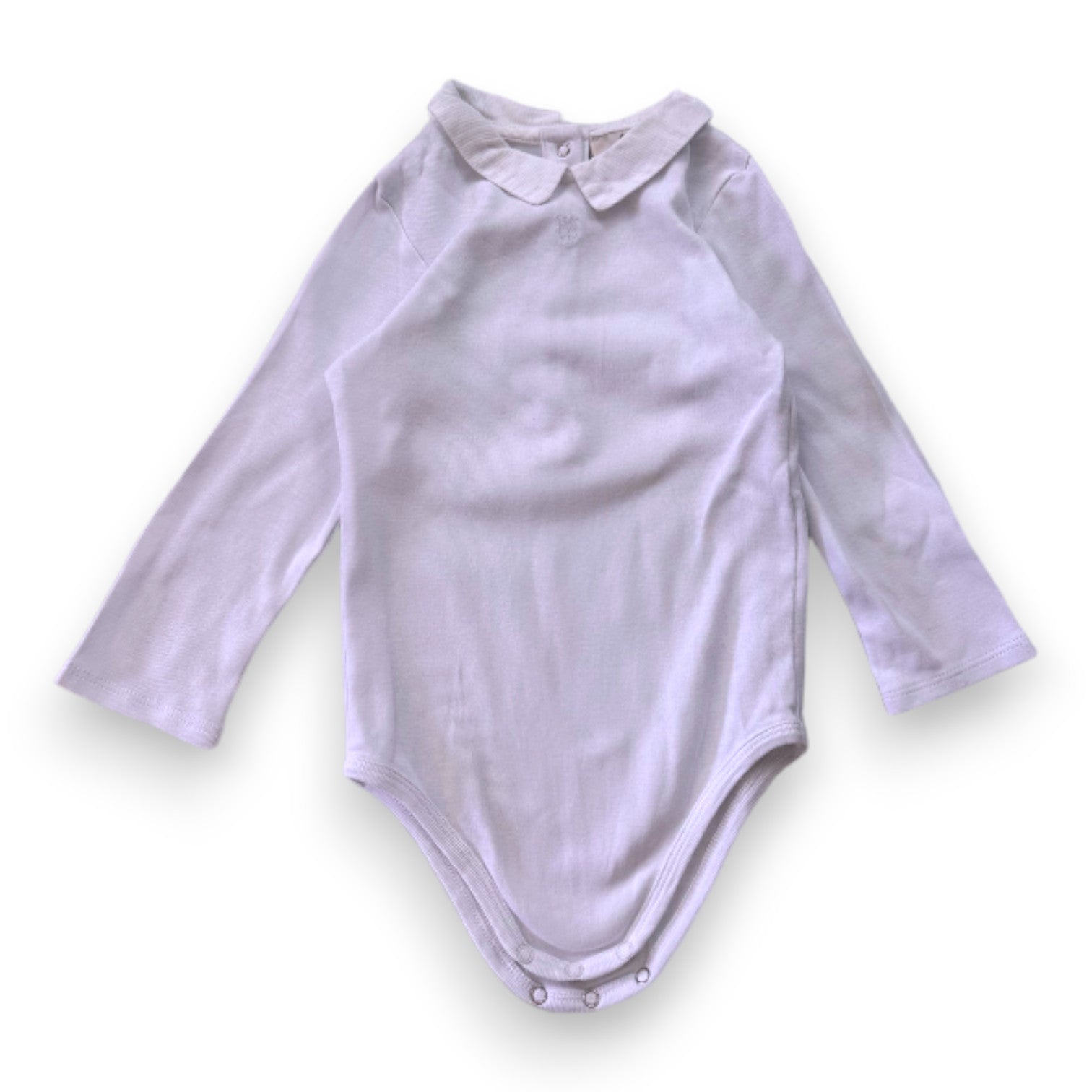 CYRILLUS - Body blanc à manches longues - 2 ans