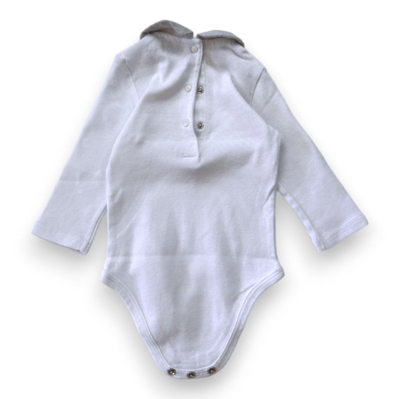 CYRILLUS - White long-sleeved bodysuit - 6 months
