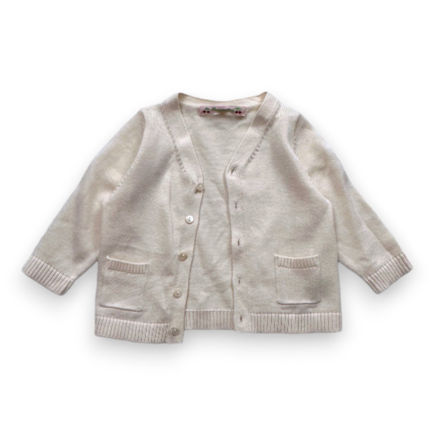 BONPOINT - Beige cardigan - 6 months