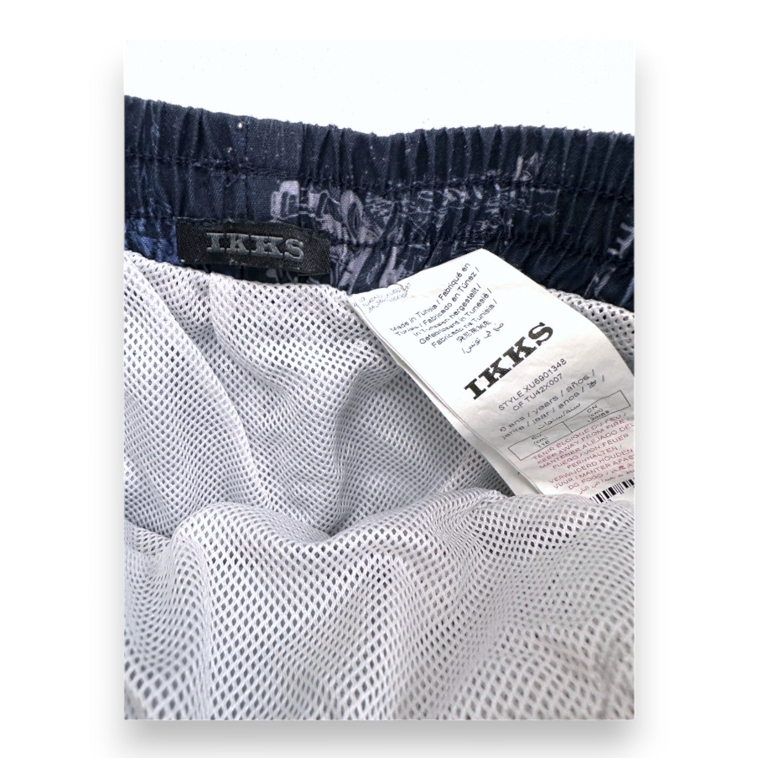 IKKS - Blue swim shorts with prints - 6 years