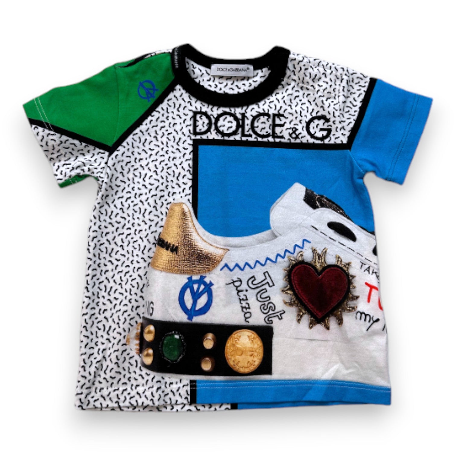 DOLCE &amp; GABBANA - Multicolored T-shirt with prints - 6 months