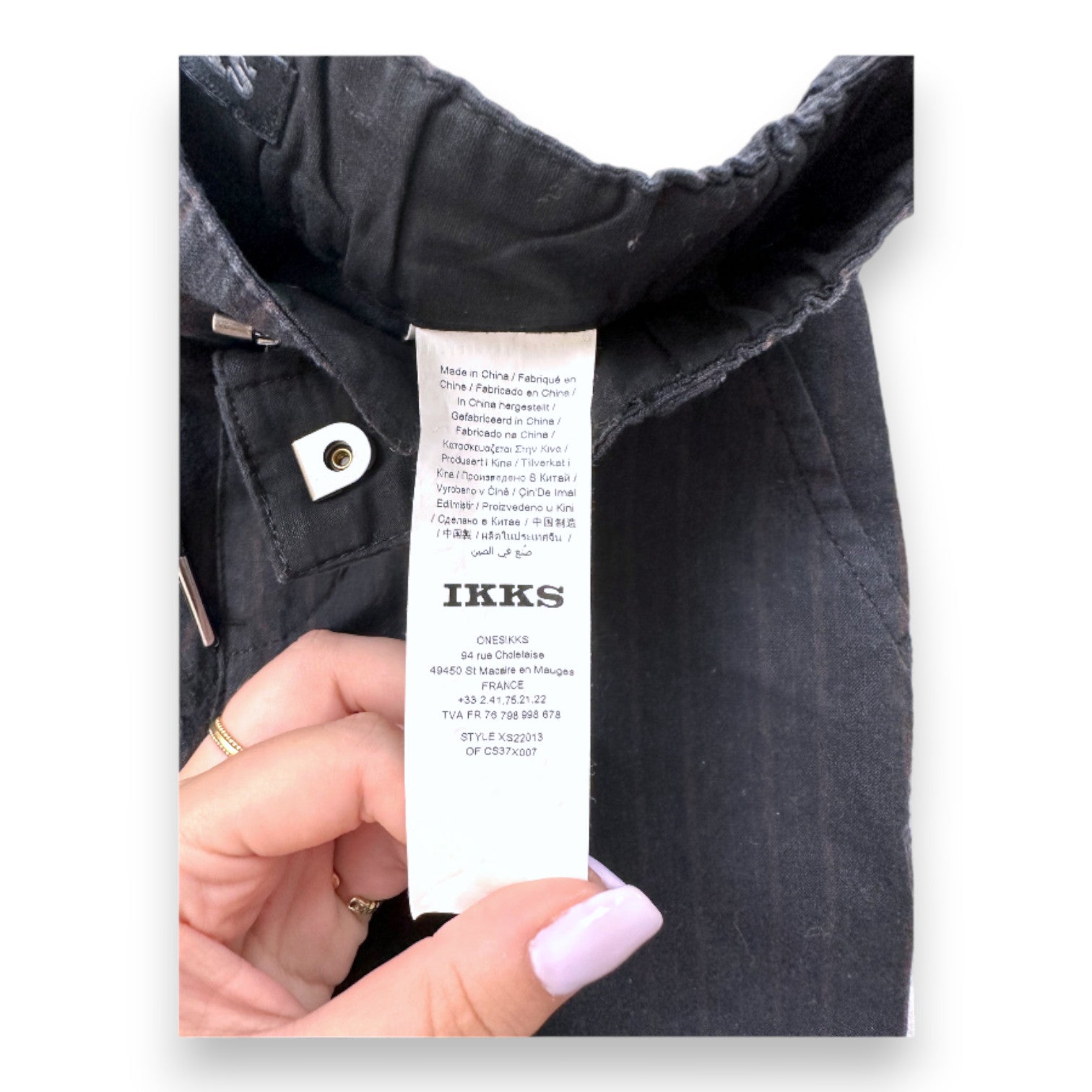 IKKS - Black striped trousers - 6 years